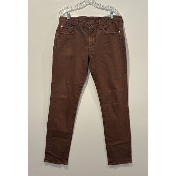 Bonobos‎ Jeans Mens Brown Travel Jeans Size W32 L32 (1497) - Picture 2 of 7